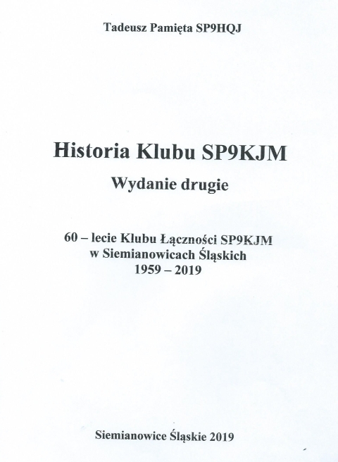 Historia klubu SP9KJM